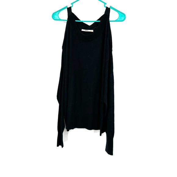 J Brand size large black‎ cold shoulder sweater long sleeve pullover style - Picture 1 of 4